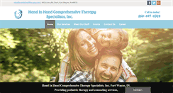 Desktop Screenshot of handinhandtherapy.com